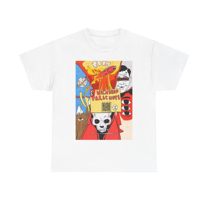 Hals Tief T-Shirt UK Punk Rock Welttournee Album Schweres Baumwoll