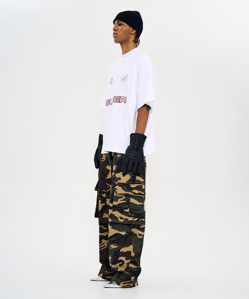 Woldeudillema Set-Up Military Pocket Cargo Pants (Camo)