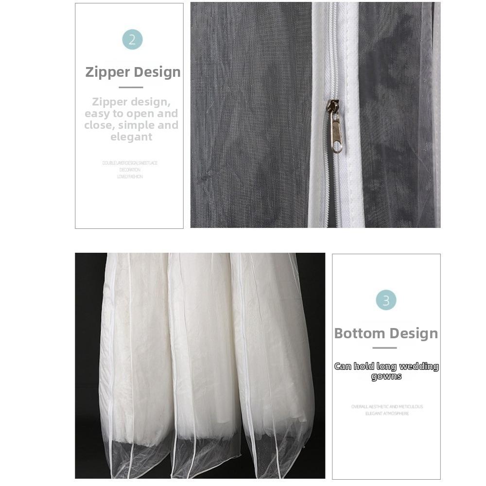 Reusable Dust-proof Covers Clear Bride Gown Storage Bags Durable Clothing Cover  Wardrobe