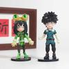 6 Pcs My Hero Academia Q-version Cute Midoriya Izuku Tsuyu Asui Todoroki So Figurines Model Ornaments Kids Gift