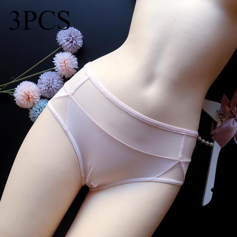 

Дышащее быстросохнущее сетчатое нижнее белье, женское нижнее белье, женские трусики-треугольники со средней талией и утягивающими бедрами L розовый