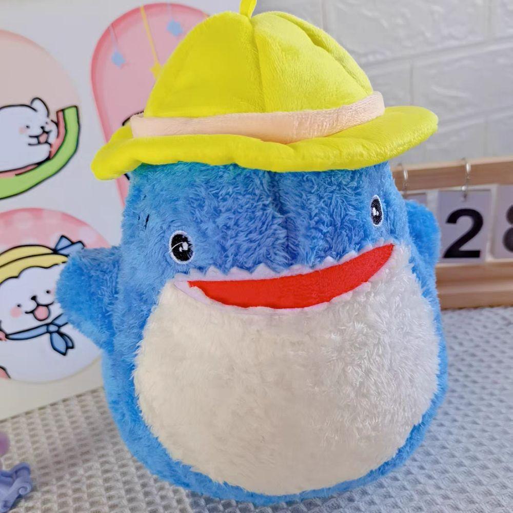Sea Creature Shark Hat Plush Toy PP Cotton Hat Shark Stuffed Animals  Birthday Parties