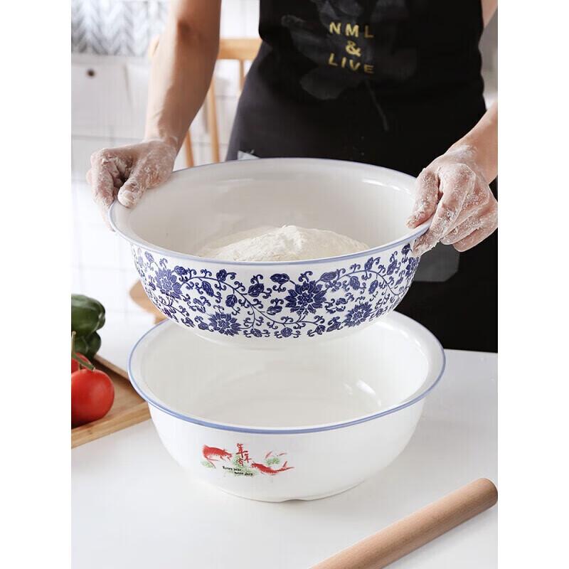 Large Ceramic Dough Kneading & Mixing Bowl