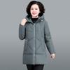 2026 Women's Hooded Down Cotton Coat - Thick Winter Jacket for Moms