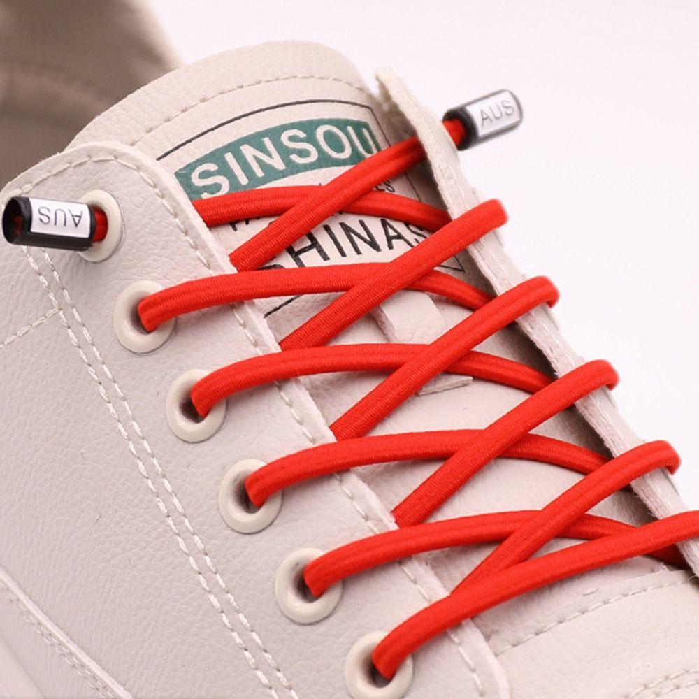 

Эластичные шнурки без завязывания Креативные Быстрые Шнурки для Обуви Портативная Пряжка для Шнурков Аксессуары для Шнурков красный