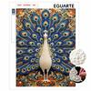 5D Round Pearl Painting Kit Majestic Peacock Pattern DIY Handmade Rhinestone Art Home Interior Decor Gift