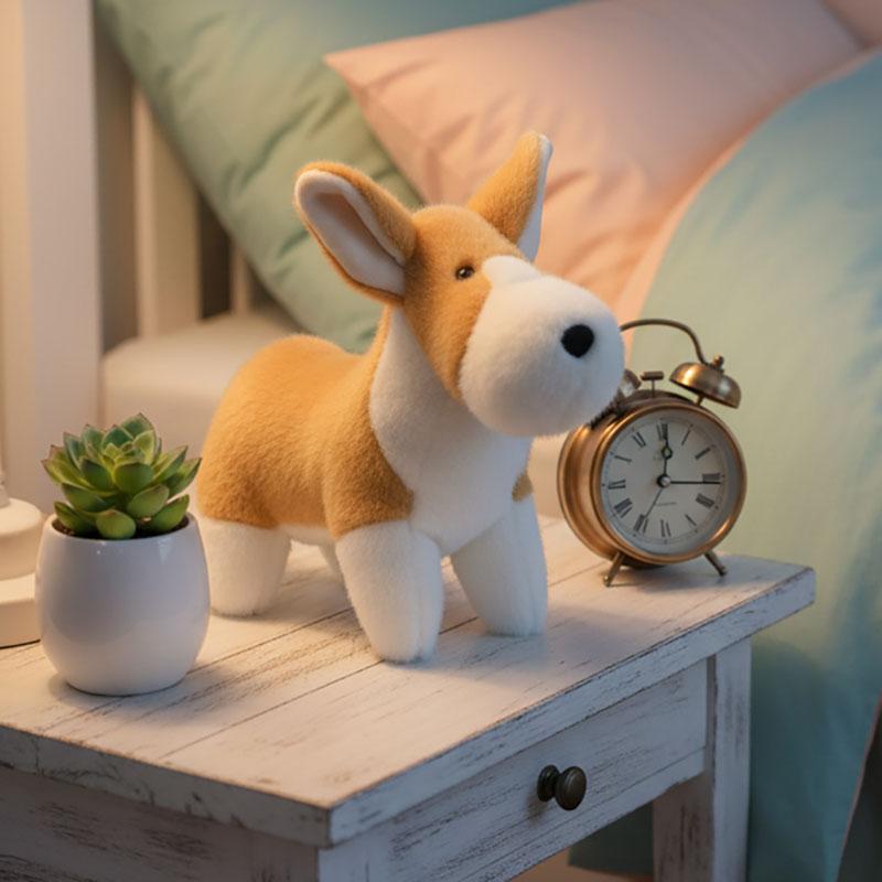 2030Cm Cute Standing Puppy Dog Doll Plush Toy Stuffed Corgi Fox Terrier Golden Retriever Animal Plushie Birthday Gift