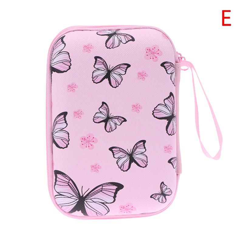 Herz Schmetterling Kopfhörer Datenkabel Aufbewahrungstaschen Ladegerät Powerbank Rechteckige Box Reißverschlusstasche Beutel