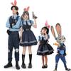 Girls Crazy Animal Judy Hopps Halloween Cosplay Costume For Kids City Rabbit Police Officer Zoo Costume Fancy Dress Up Gifts