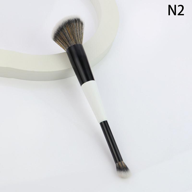 1/4Pcs Multi-Functional Foundation Makeup Brush Double-Ended Contour Brush For Beauty Blending Liquid Powder Concealer Cream
