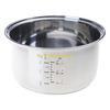 B46E 304 Stainless Steel Rice Cooker Inner Pot Dishwasher Safe Inside Bowl With Even Heating Base Replacement Accessory