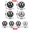 VW GTI GOLF Valve Stems Caps 2026 Hot Volkswagen VW Hub Caps 135mm Car Front Grille Badge and 110mm Rear Trunk Emblem Lid Logo 5