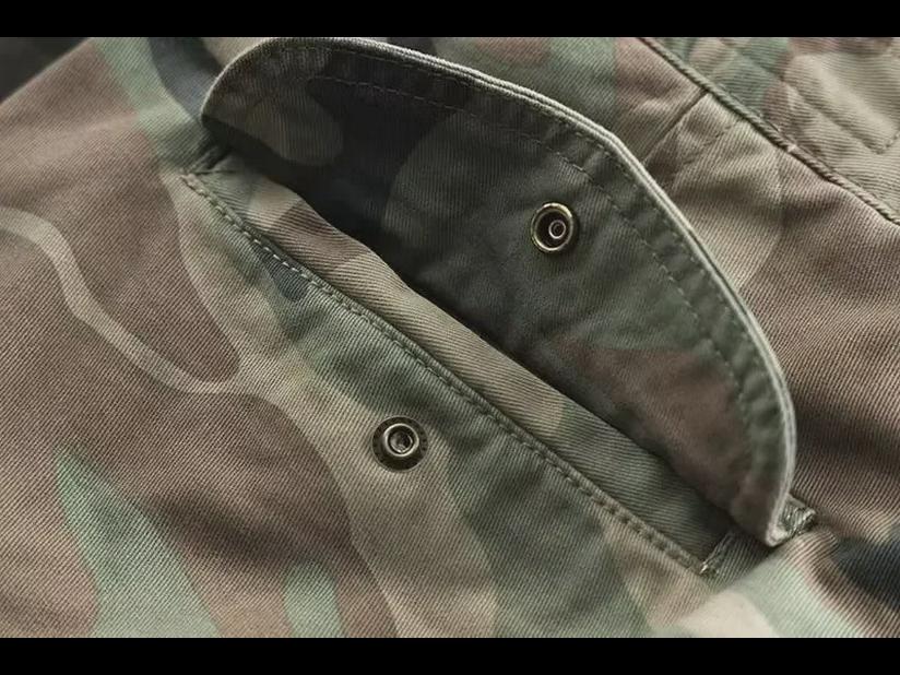 2023 Men's Fashion Camouflage Cropped Overalls: Spring/Summer Nine-Point Skinny Pants