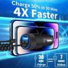 USB Car Charger PD 30W Fast Charging Adapter Compatible with Phones and Tablets Auto Voltage 12 24V for Secure In Car Charging