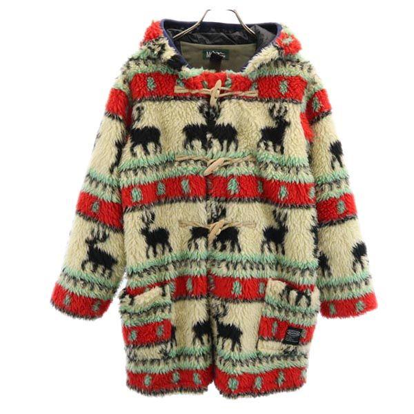 

MANASTASH Пальто-дафлкот с норвежским узором M бежевый Мужской Б/у