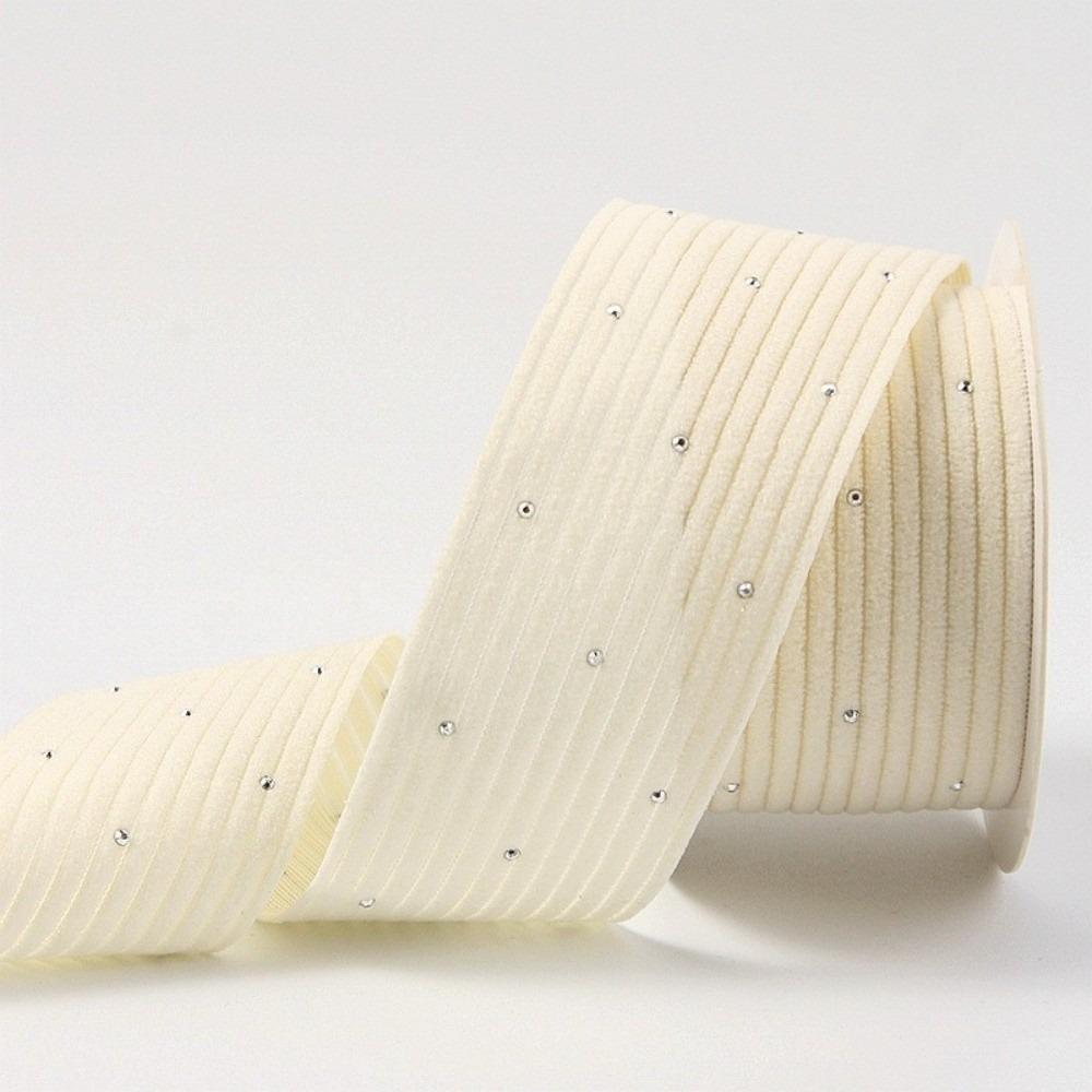 Handmade Crafts Cothing Materials DIY Gifts Packaging Ribbon New Sliver Dots Corduroy Ribbons