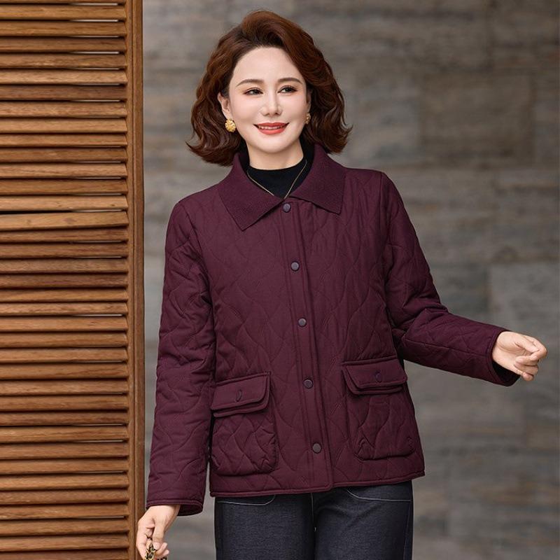 Cotton Jacket New Light Cotton-padded Jacket Cotton-padded Jacket Autumn and Winter Clothing Large Size Cotton-padded Clothing Women