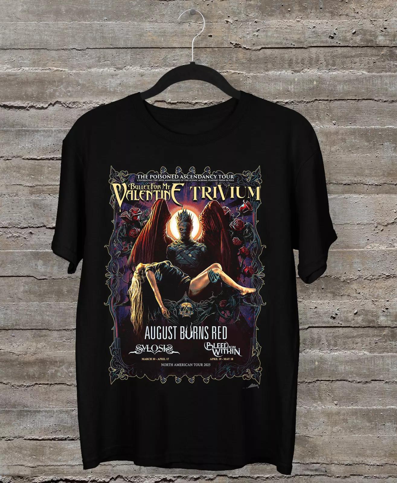 

Bullet for my Valentine Футболка унисекс The Poisoned Ascendancy Tour Мужская Женская Топ Размеры S-4XL 4XL