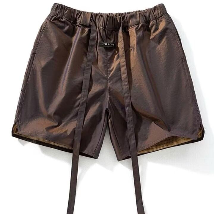 

Мужские красочные летние шорты в американском стиле 2024 года — универсальные пляжные спортивные шорты Ice-Sense L коричневый