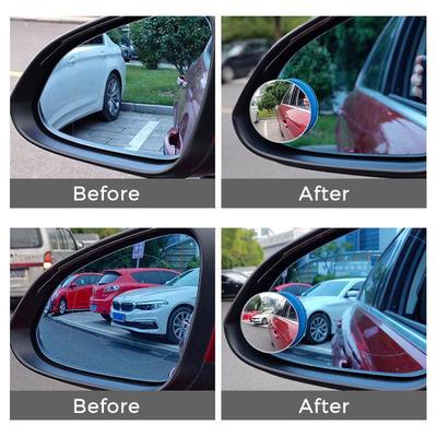 1 Par de Espelho Retrovisor de Carro Pequeno Espelho Redondo Alta Definição Espelho de Assistência a Ponto Cego do Carro Espelho Convexo de Assistência à Marcha a Ré
