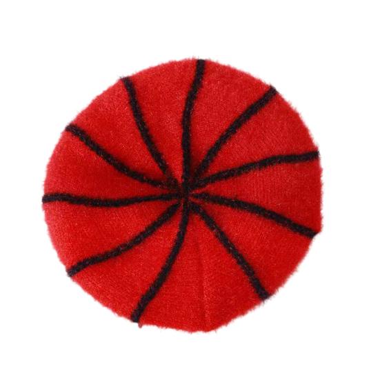 Women Winter Hat Thick Warm Knitted Hat Soft Velvet Slouchy Cap with Visor Brim for Middle-Aged And Elderly Ladies