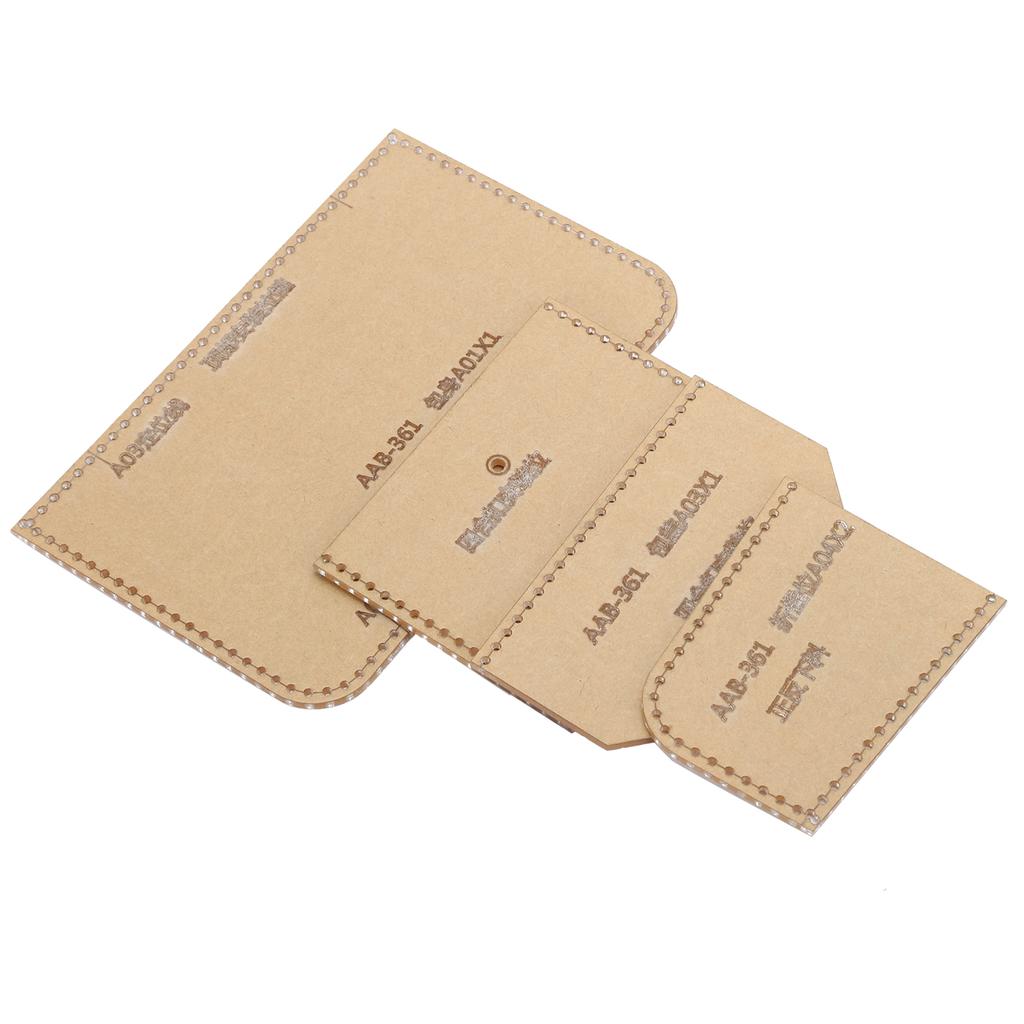 4Pcs Acrylic Wallet Template DIY Leather Craft Zipper Coin Purse Card Bag Making Tools