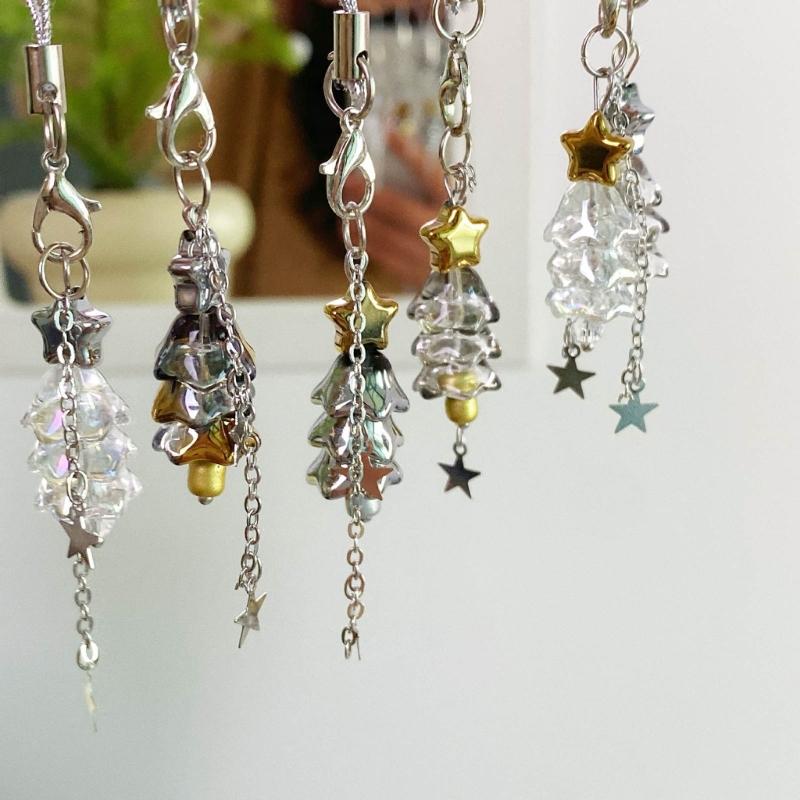 Christmas Tree Phone Charm Trendy Phone Pendant Creative Bag Decoration Bag Pendant Perfect Gift for Fashion Individuals