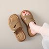 CRLAYDK Slide Sandals for Women with Soft Footbed and Strap Buckle Ladies Platform Open Toe Walking Casual Slippers