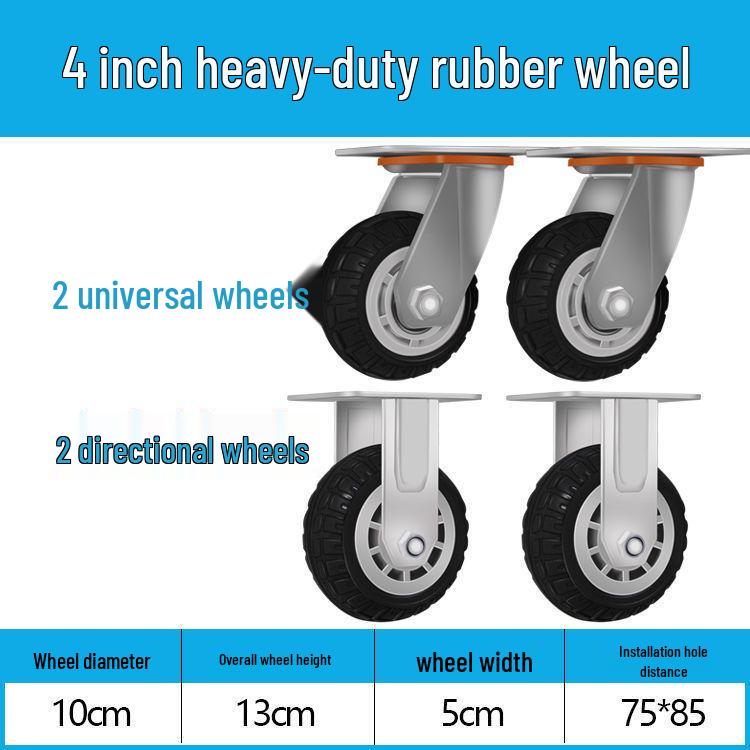 Těžká tichá otočná kolečka (2-8 palců) pro vozíky a malé ruční vozíky