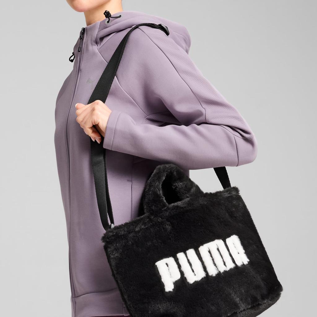 New PUMA Polyester Tote Bag Shopping Bag Shoulder Bag Crossbody Bag Handbag Mini Women's Black 090657-01