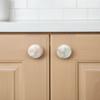 Round Shell Drawer Knob Natural Rough Stone Wardrobe Pulls Natural Cabinet Handle  Kitchen Cabinet