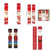Merry Christmas Knight Santa Snowman Hanging Banner Xmas Party Decor