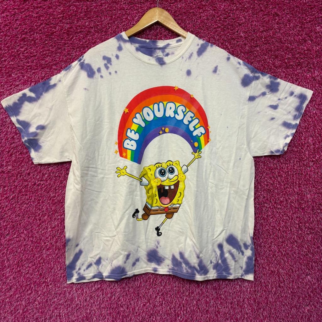 Sponge Bob Be Yourself Tie Dye Tshirt Size 1X