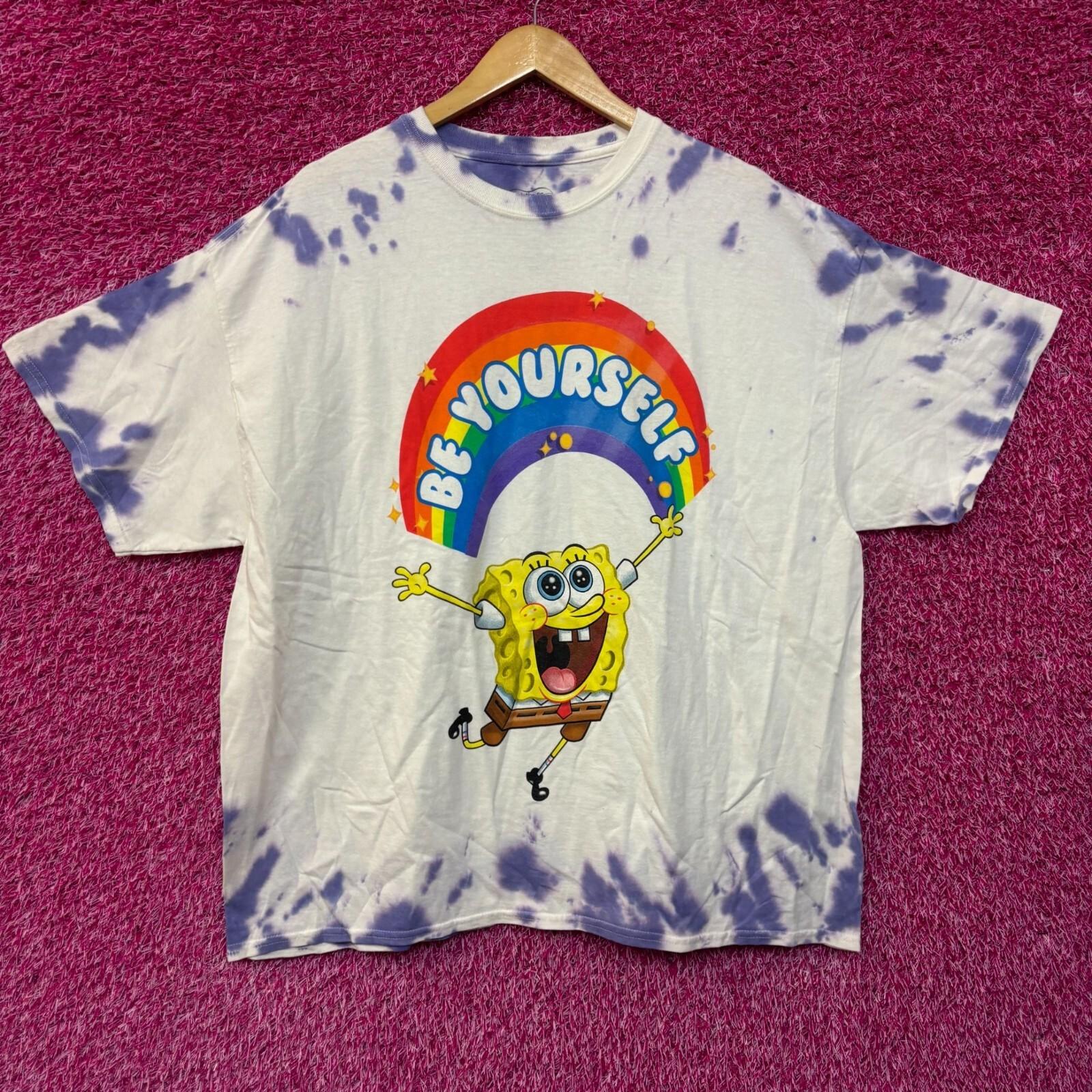 

Sponge Bob Be Yourself Tie Dye Tshirt size 1X S