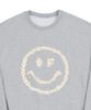 GRAVER [Unisex] Multiflower Dot Smile Sweatshirt_Gray