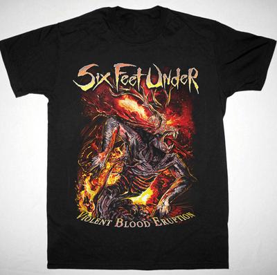 Six Feet Under - Βίαιη Έκρηξη Αίματος Δώρο Για Φαν Μαύρο Όλα τα Μεγέθη Μπλουζάκι Unisex Μπλουζάκι