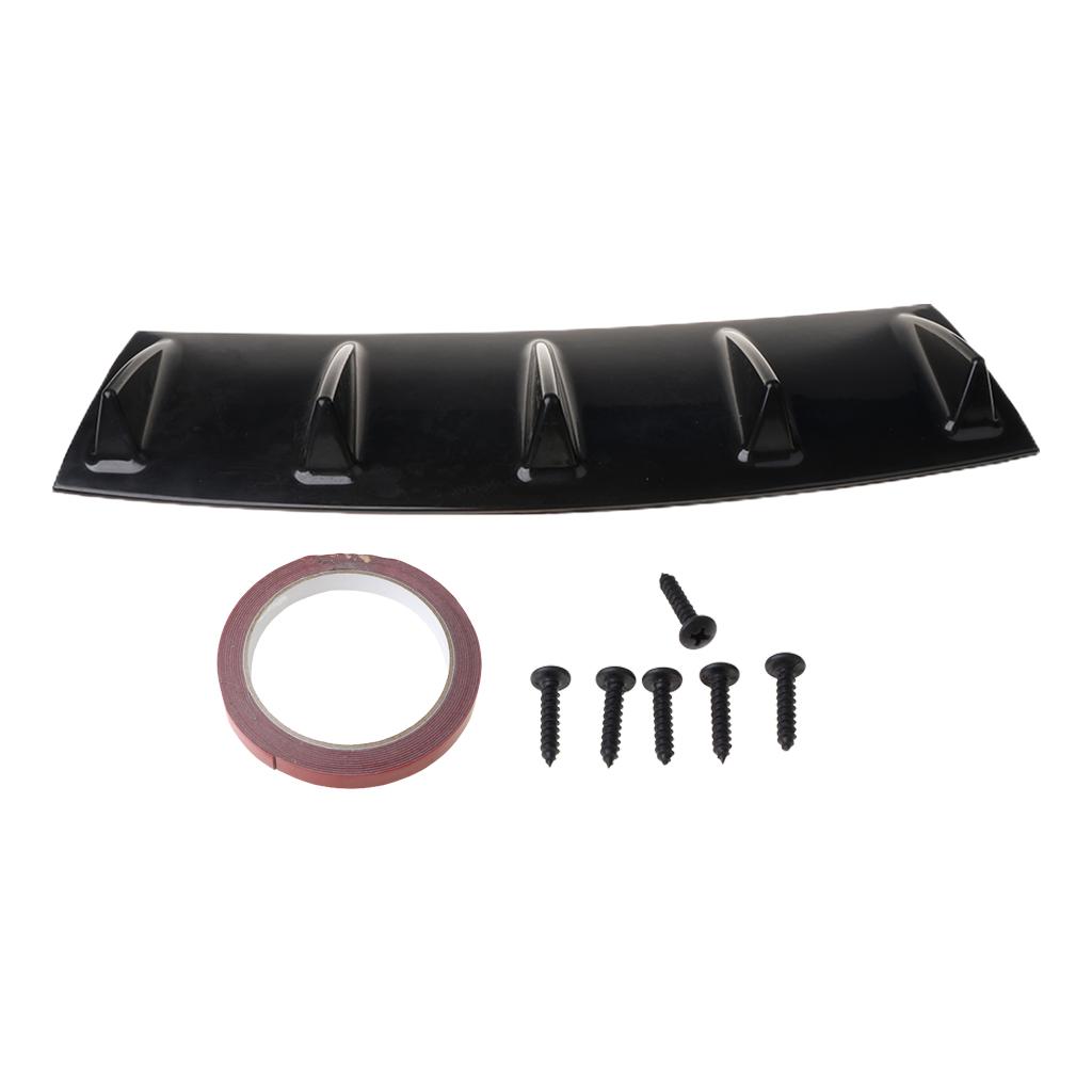 

Универсальный автомобильный задний бампер спойлер диффузор сплиттер защита от царапин 5 плавников бампер в стиле акульего плавника