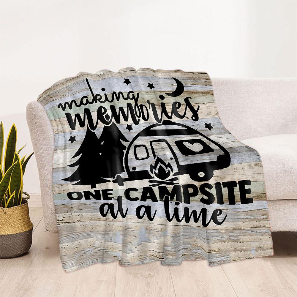 Campfire Life Adventure Blankets are suitable for living rooms,making them an ideal choice for outdoor travel and gifts.