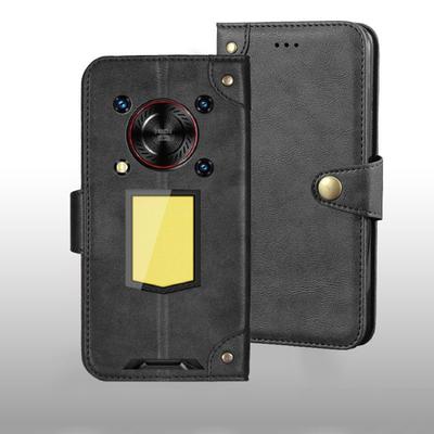 Pour Oukitel WP6 G Étui Boucle Métallique Cuir Rétro Coque Arrière Pour Oukitel WP6 G Accessoires de Téléphone