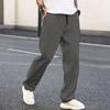 Men's Casual Elastic Waistband Drawstring Breathable Color Pants