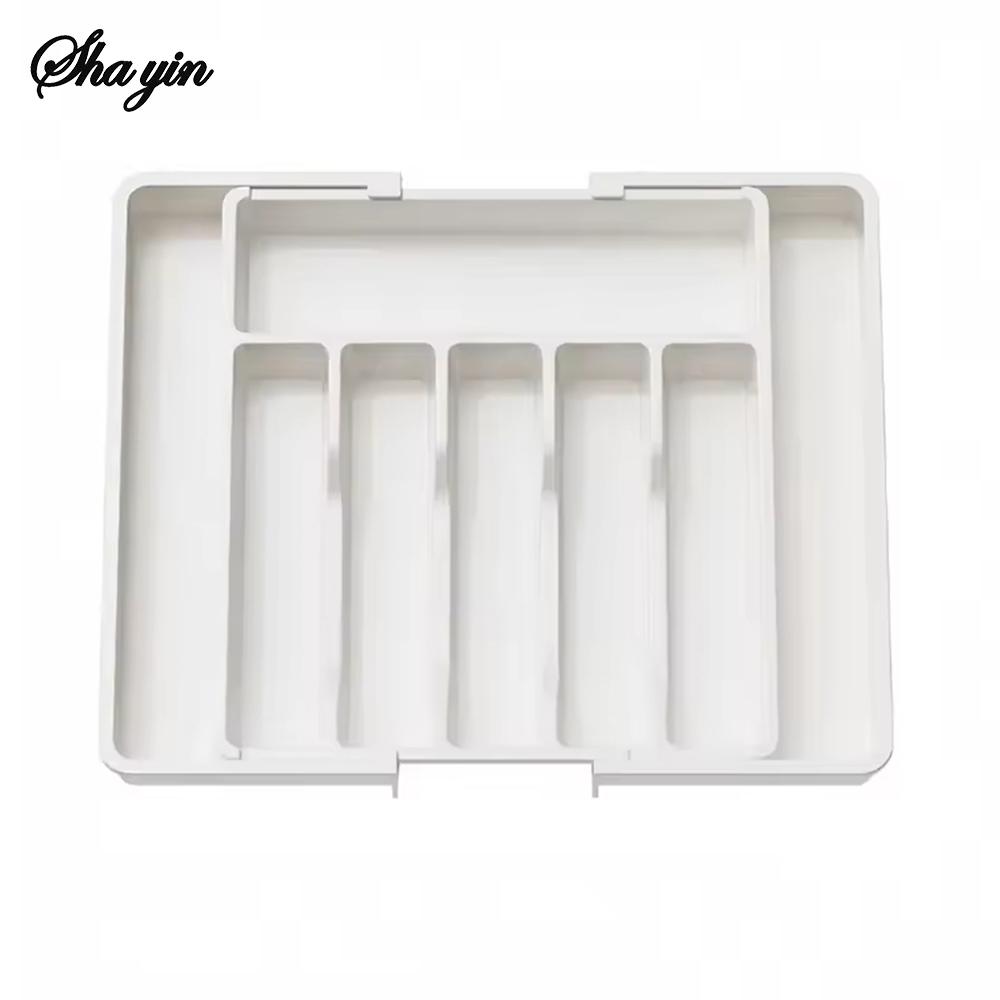 Household Expandable Cutlery Storage Box, Classified Storage Chopsticks, Spoons, Kitchen Drawers, Organized Storage