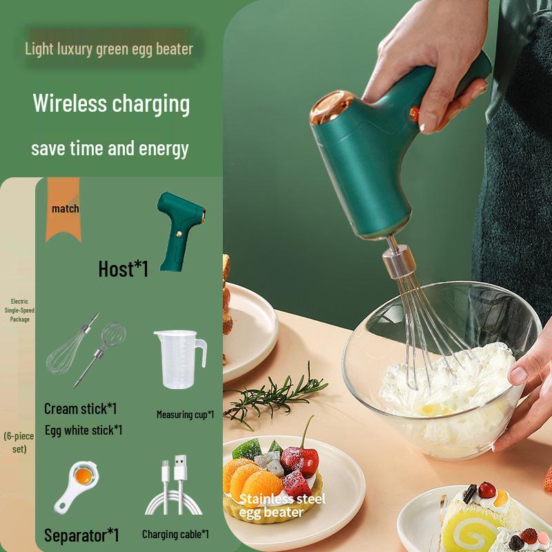 Rechargeable Electric Egg Beater & Automatic Whisk Mixer for Baking