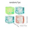 Glitter Squishy Ice Cube Maltose Fidgets Toys Soft Mochi Anti Stress Squeeze Toy Transparent Square Decompression Gifts