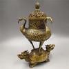 Brass Dragon Turtle Crane Burner Ornaments Crafts Home Incense