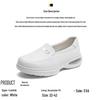 Bu Lan Ni Women's Genuine Leather Nurse Shoes – Breathable, Soft Sole, Non-Slip, Air Cushion, Comfortable for Medical Staff, Same Style as Hospital