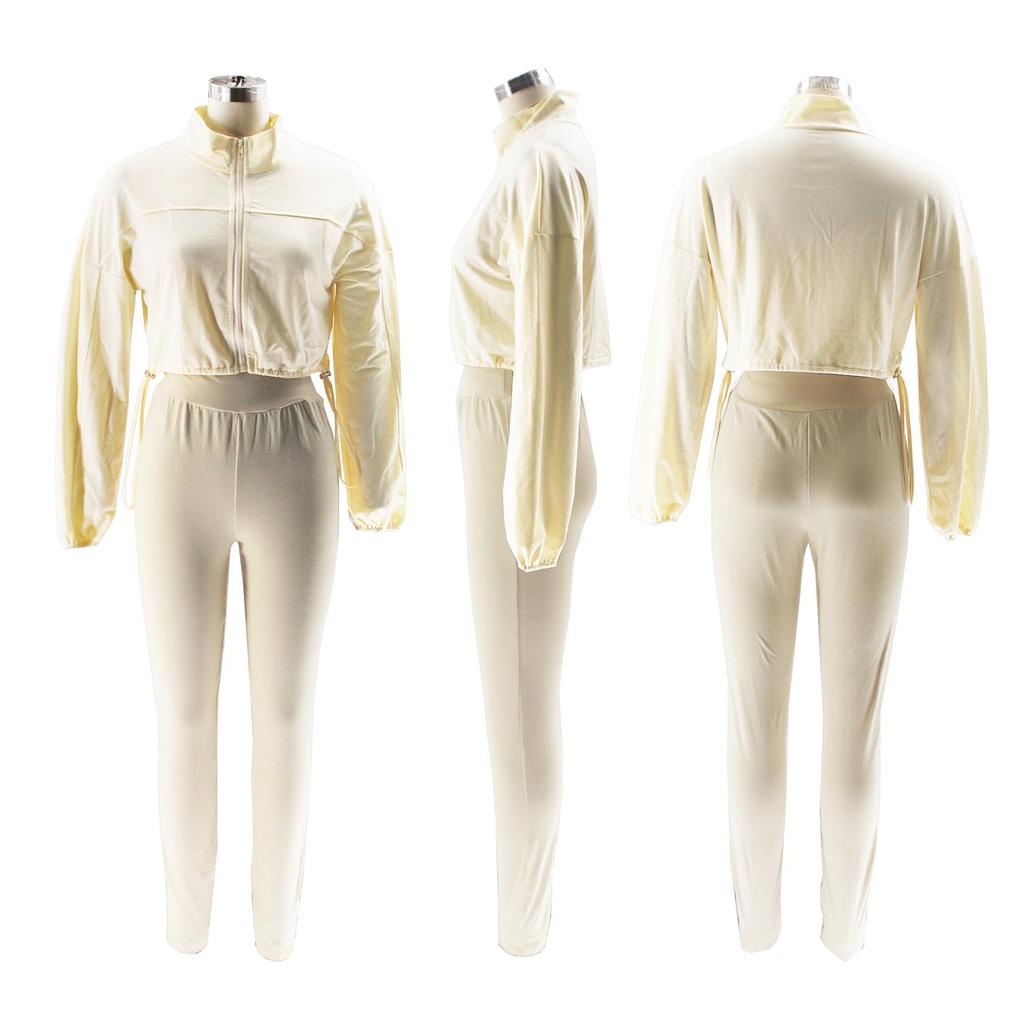 TW502 Women's European-American Autumn/Winter Fashion Sports Hoodie & Pants Set