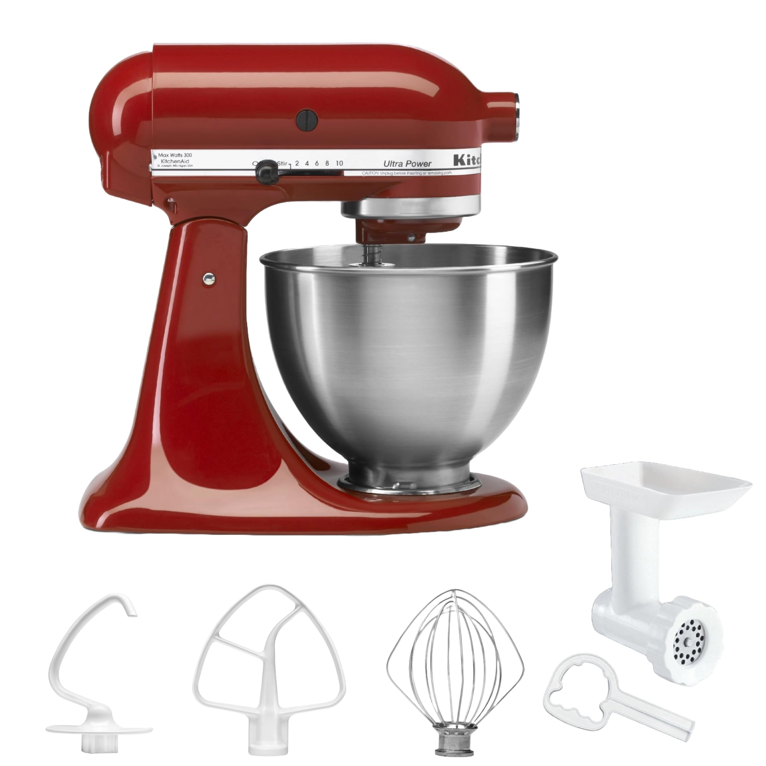 

импортированный из KitchenAid стационарный миксер специальный набор с FGA KSM95FGER красный [Обычно Япония] красный