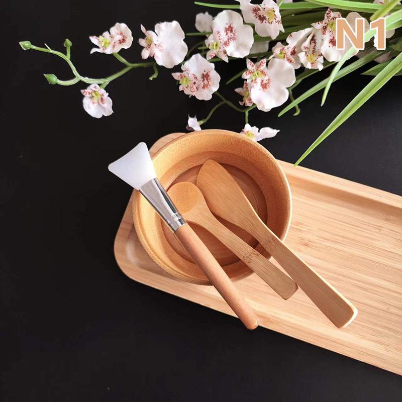 1Set Kit Women Lady Diy Facial Mask Face Bamboo Bowl Mixing Stick Spoon Spatula Cosmetic Beauty Tool Skin Care