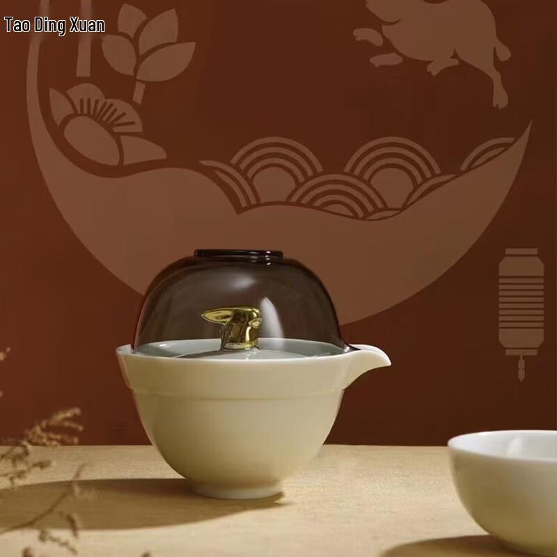 

Tao Ding Xuan Jade Rabbit White Porcelain Tea Set