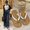 Cute Versatile Flat-bottomed Flip-flops for Women's Summer Wear New Cute Lightweight Soft-bottomed Cool Slippers